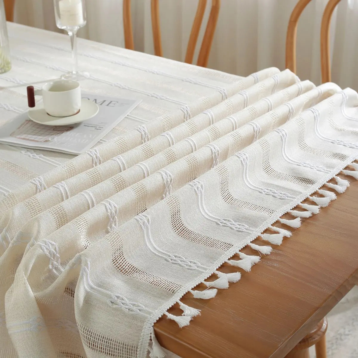 Claire Cream Table Cloth My Store