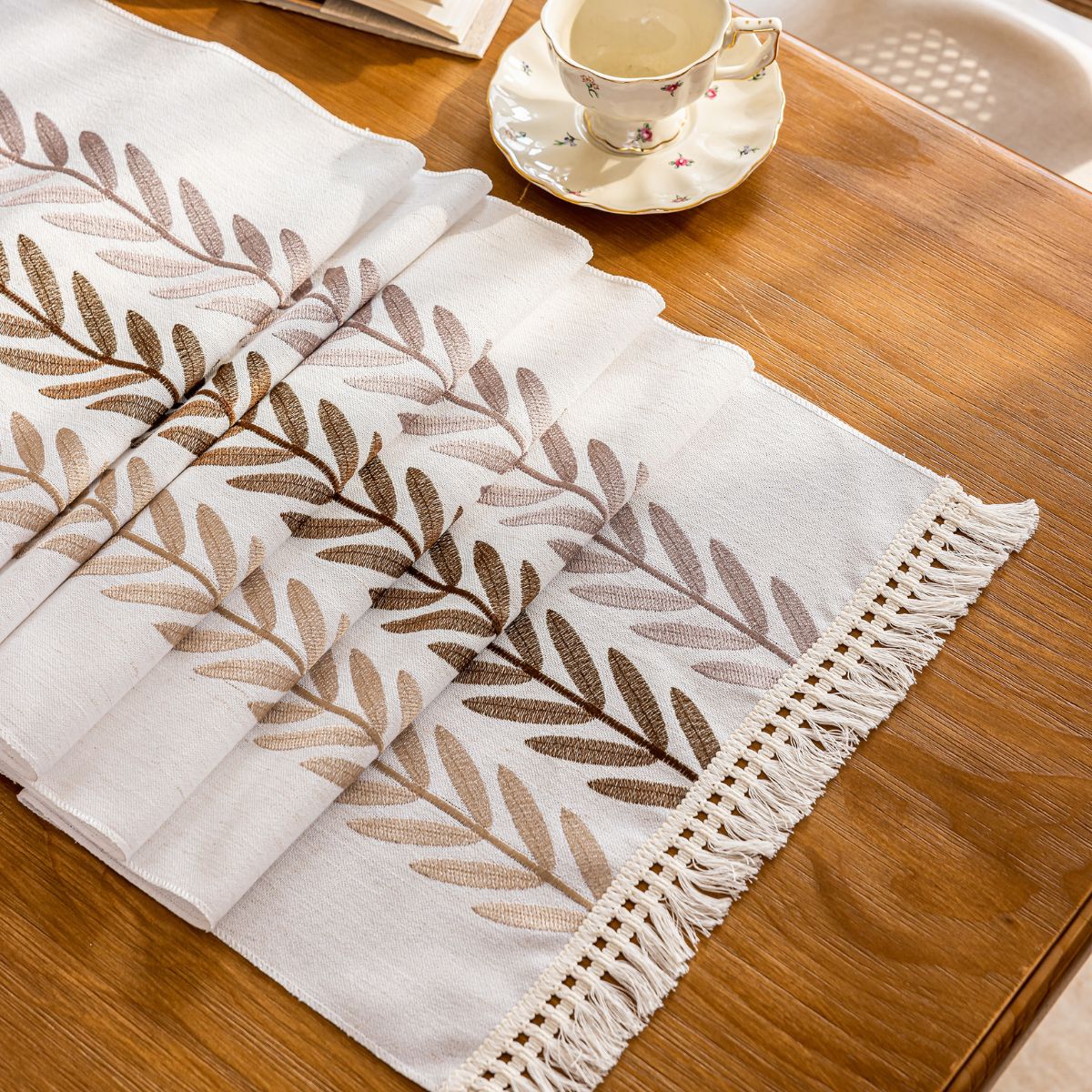 Cinder Brown Table Runner