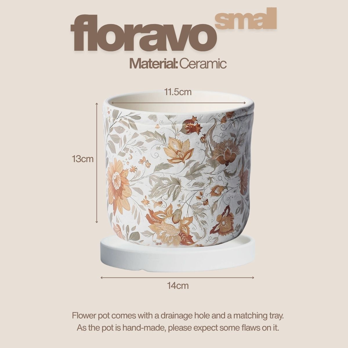 Floral Series Ceramic Flower Pot