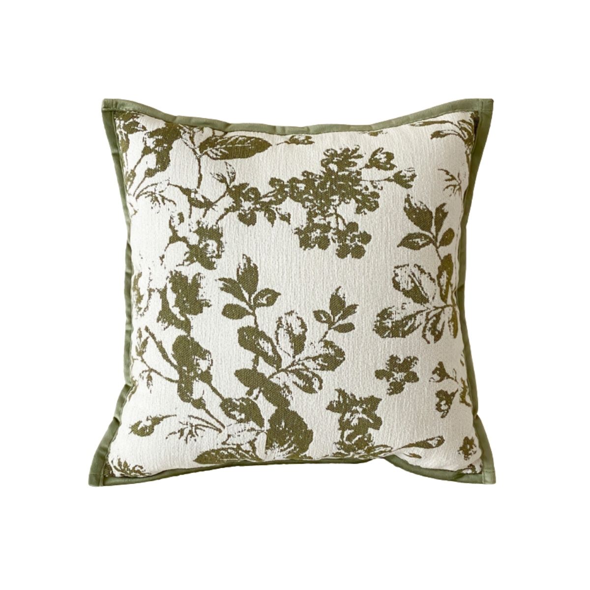 Boscha Green Floral Cushion Cover A
