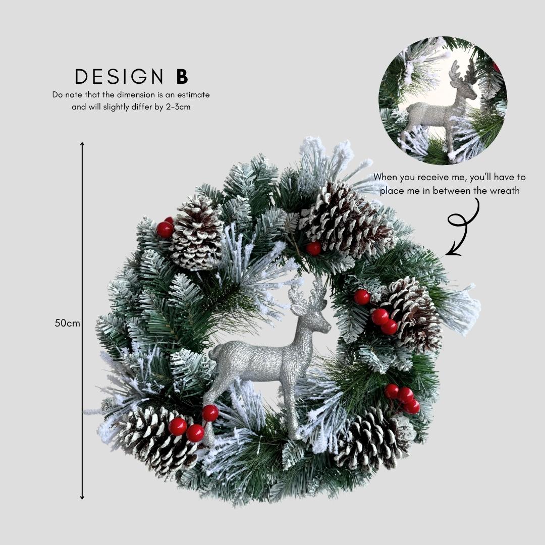 Bellery Christmas Wreath B-Speckled Space