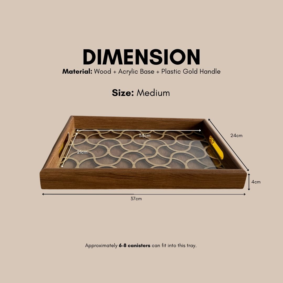 Milton Acrylic Decorative Serving Tray