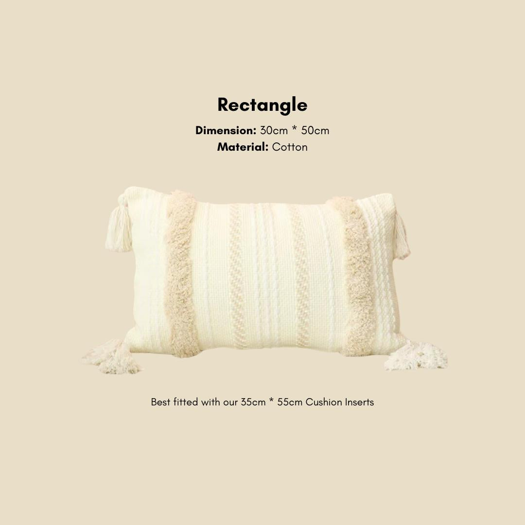 Tessa Tufted Tassel Decor Cushion Cover