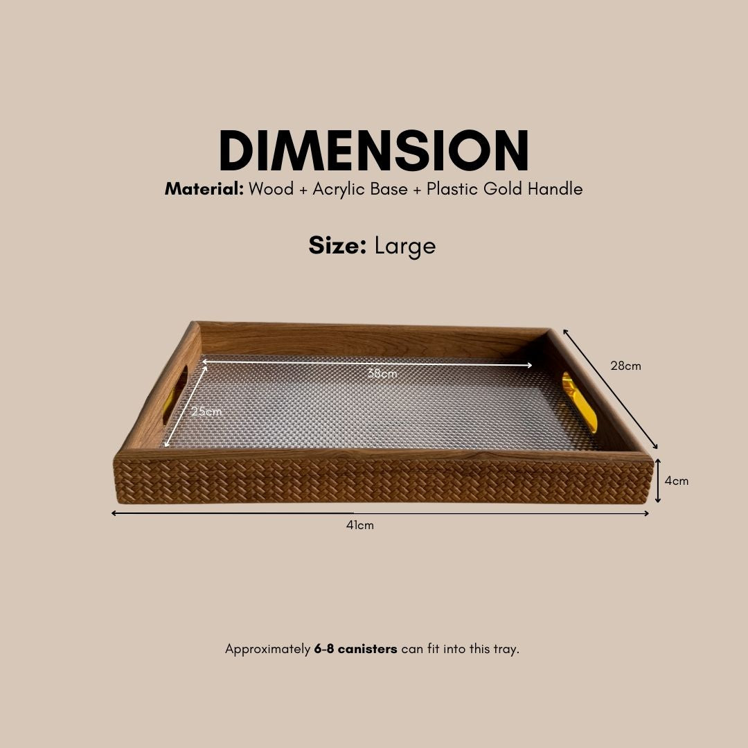 Kensington Acrylic Decorative Serving Tray