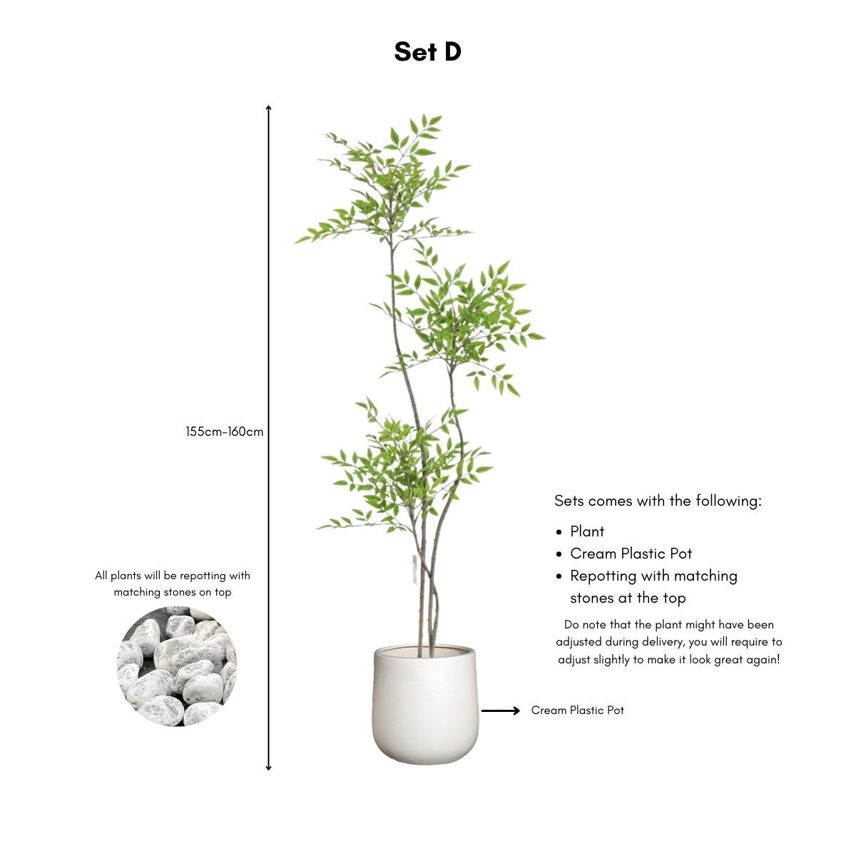 Faux Sky Bamboo Plant