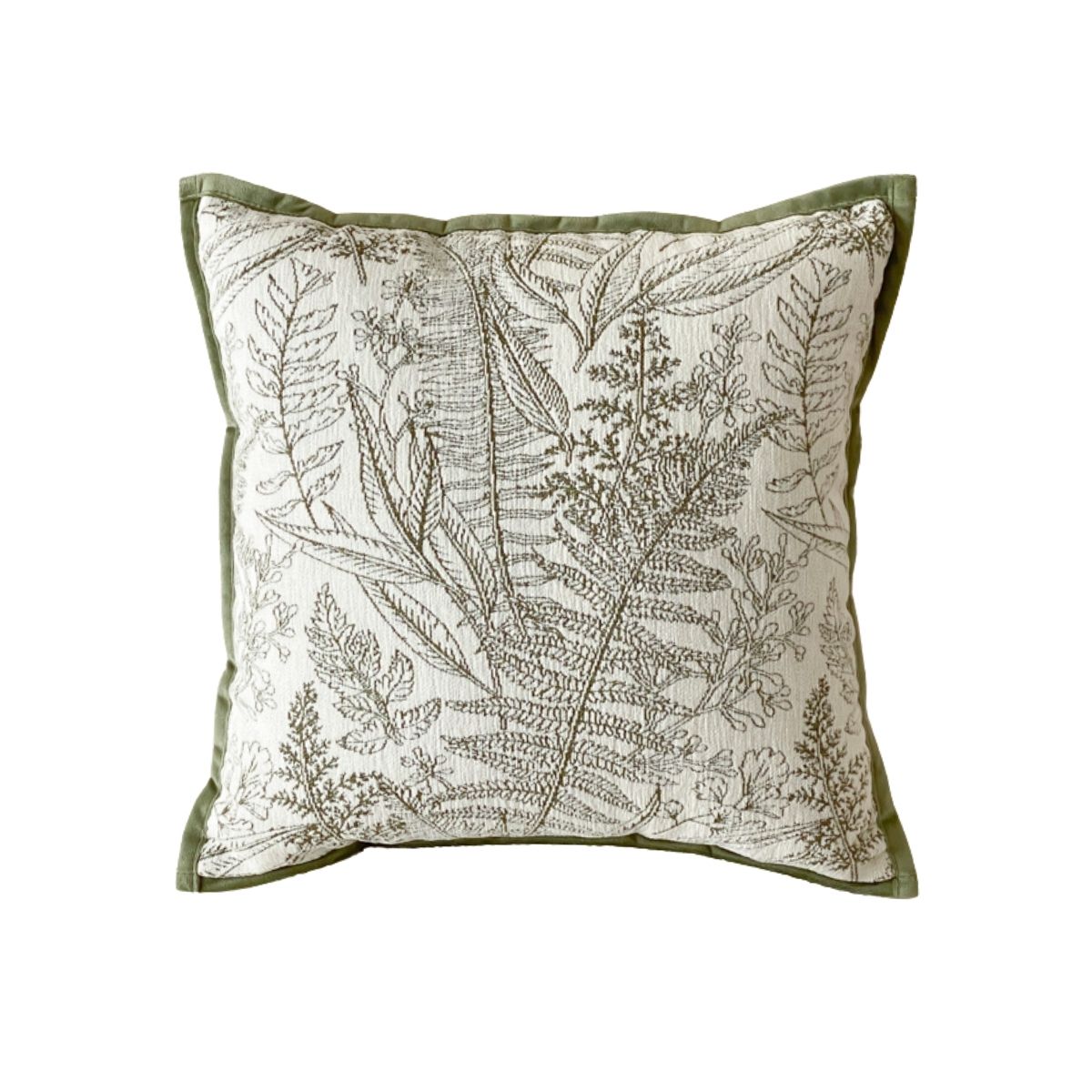 Boscha Green Floral Cushion Cover B