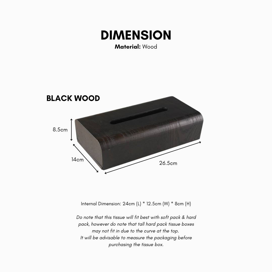 Marina Natural Wood Tissue Box