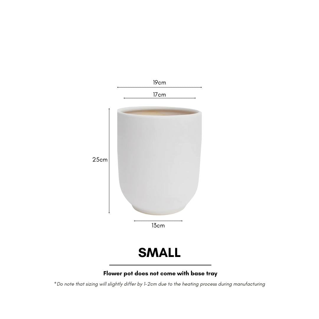 Modern Ceramic Plain Coloured Flower Pot