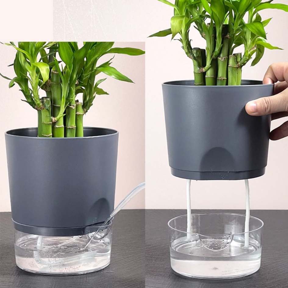 Self-Watering Basic Plastic Flower Pots