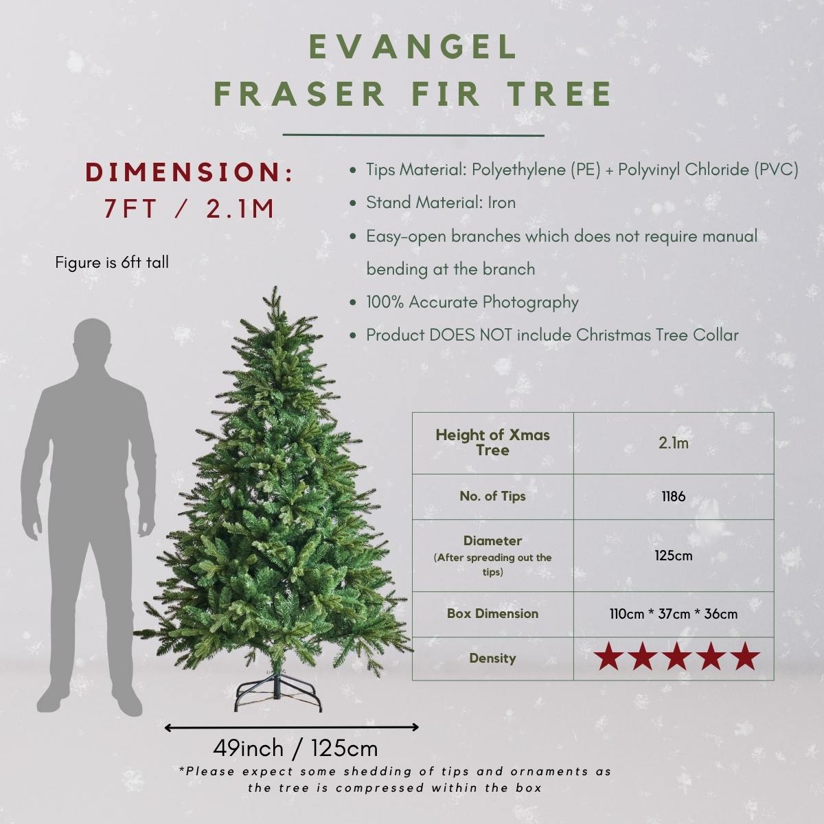 Evangel Fraser Fir Faux Christmas Tree