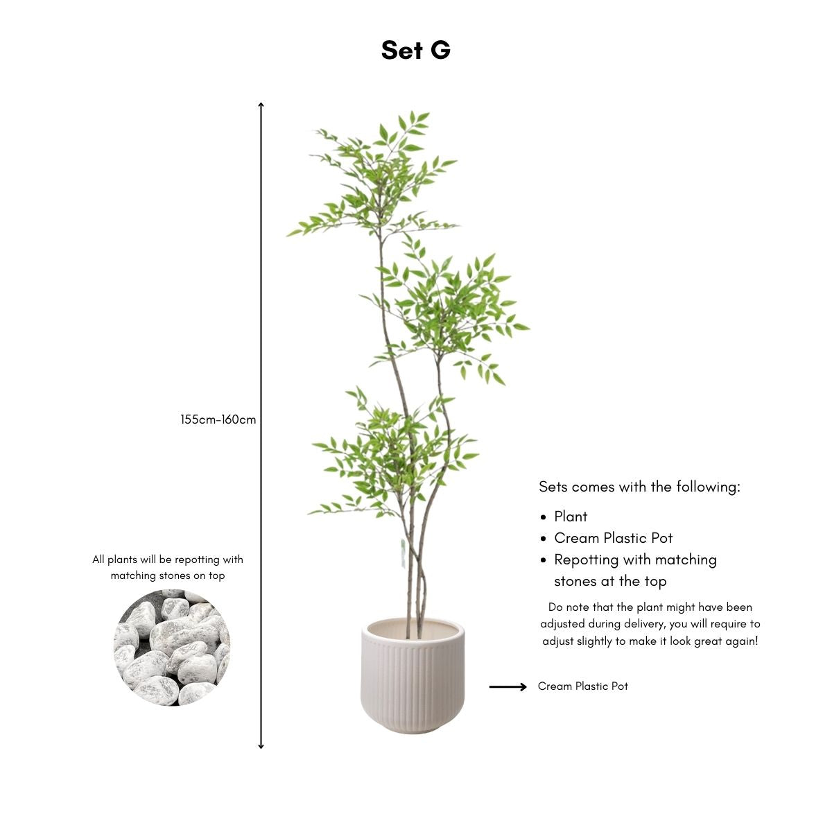 Faux Sky Bamboo Plant