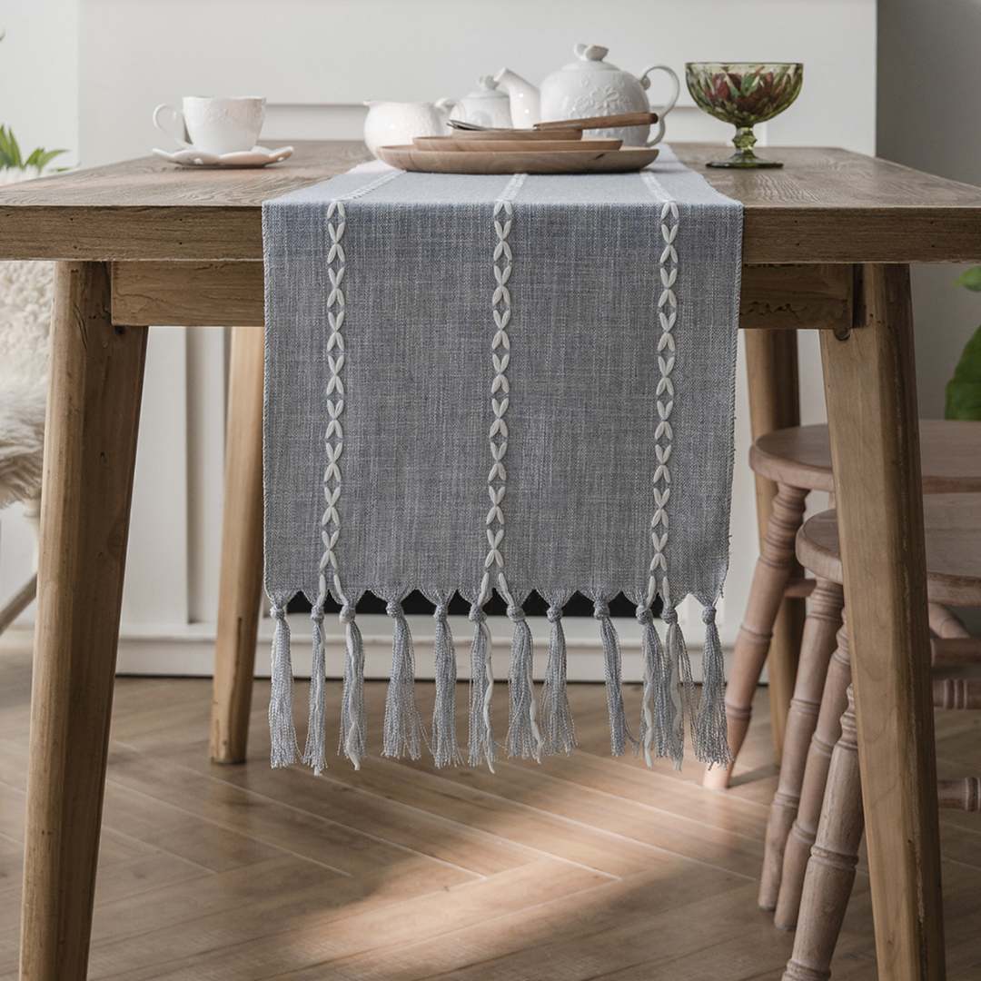 Carmeno Cotton Linen Table Runner