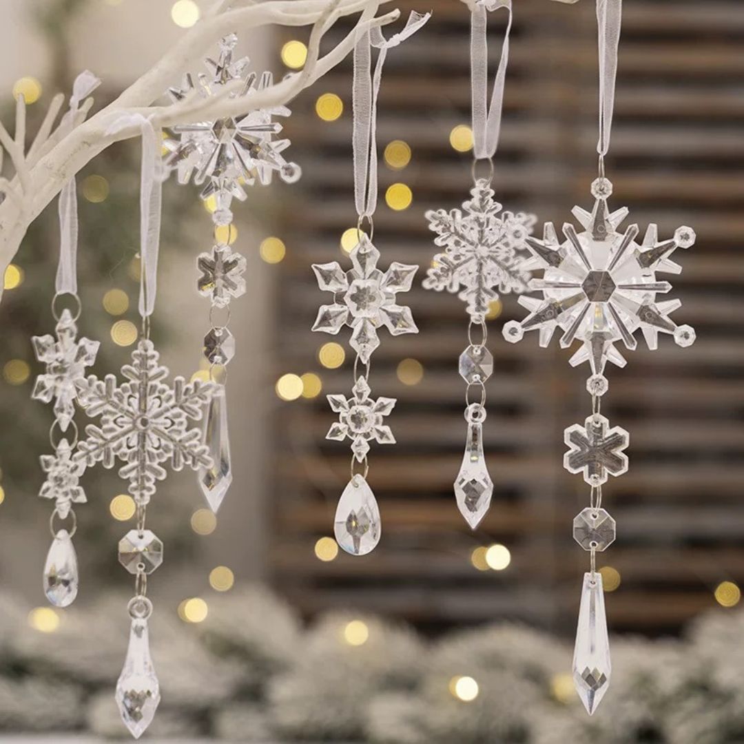Charlene 18pcs Hanging Acrylic Ornaments-Speckled Space