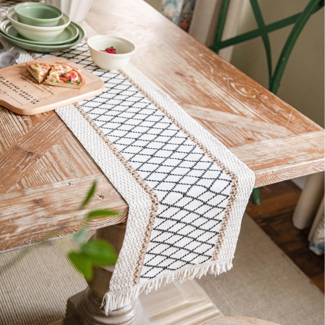 Chaya Cotton Linen Table Runner