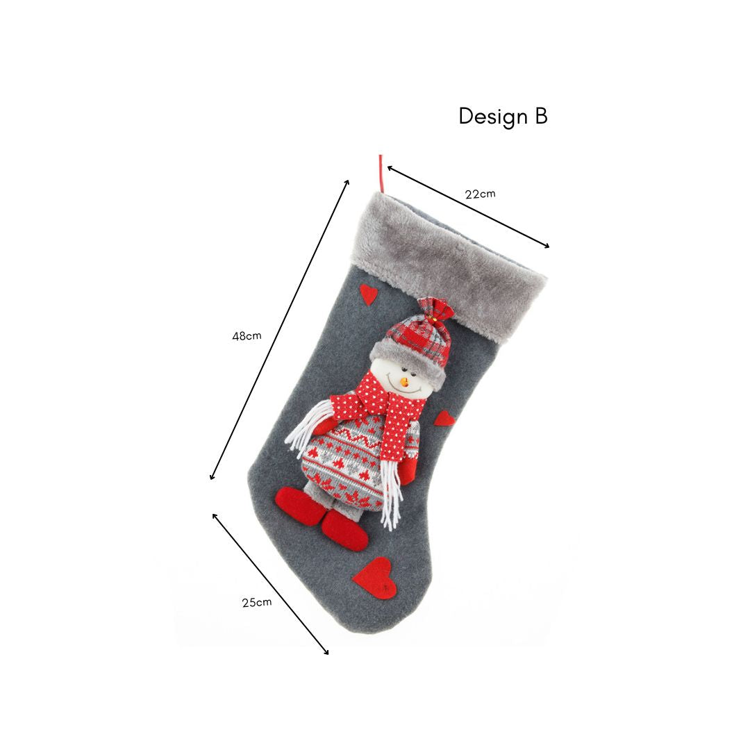 Christmas Hanging Decorative Socks Design A to E