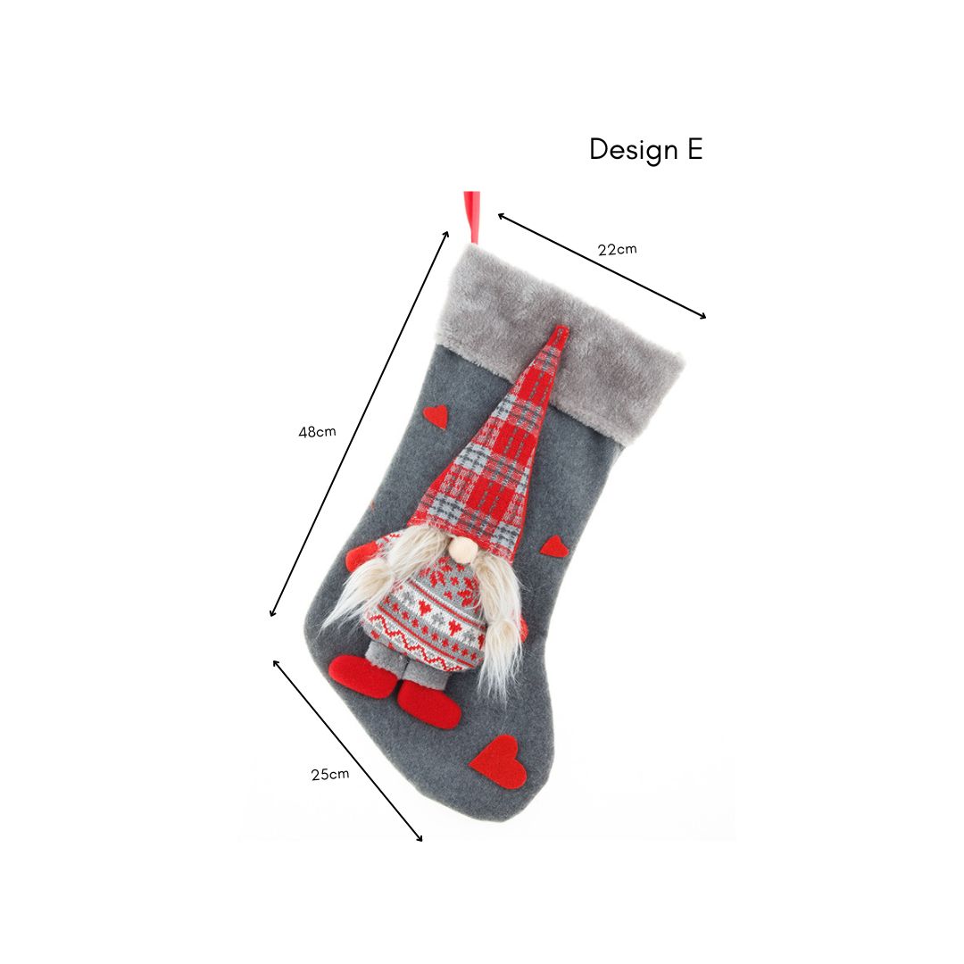 Christmas Hanging Decorative Socks Design A to E