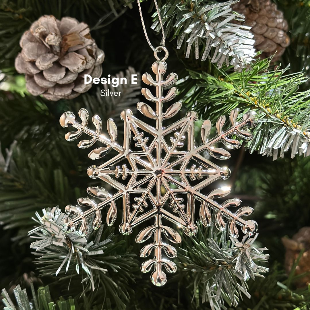 Chrome Silver Decorative Ornament (E)-Speckled Space