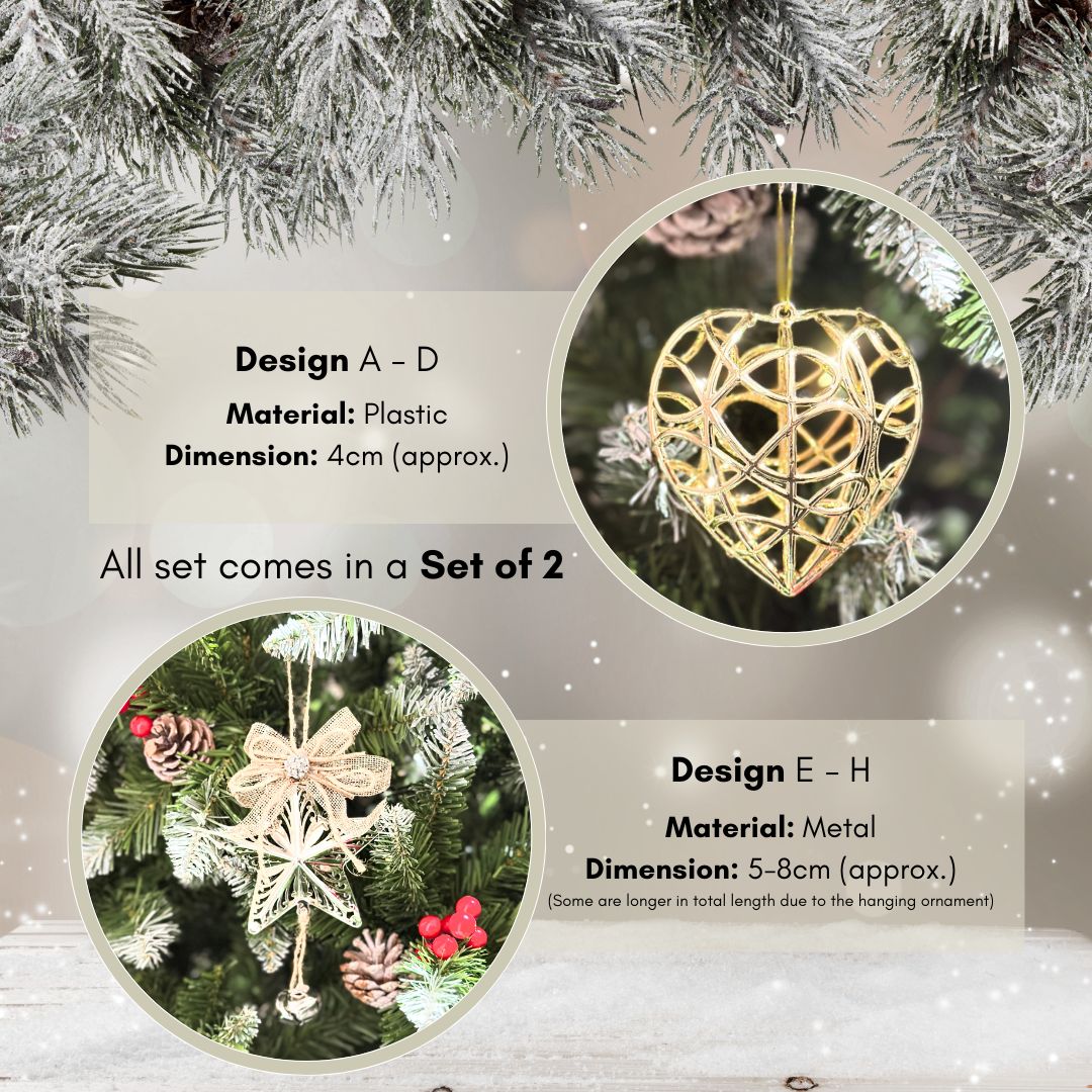 Chrome Gold Decorative Ornament (H)-Speckled Space