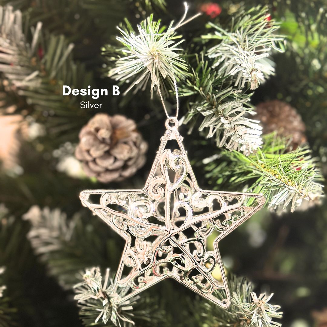 Chrome Silver Decorative Ornament (B)-Speckled Space