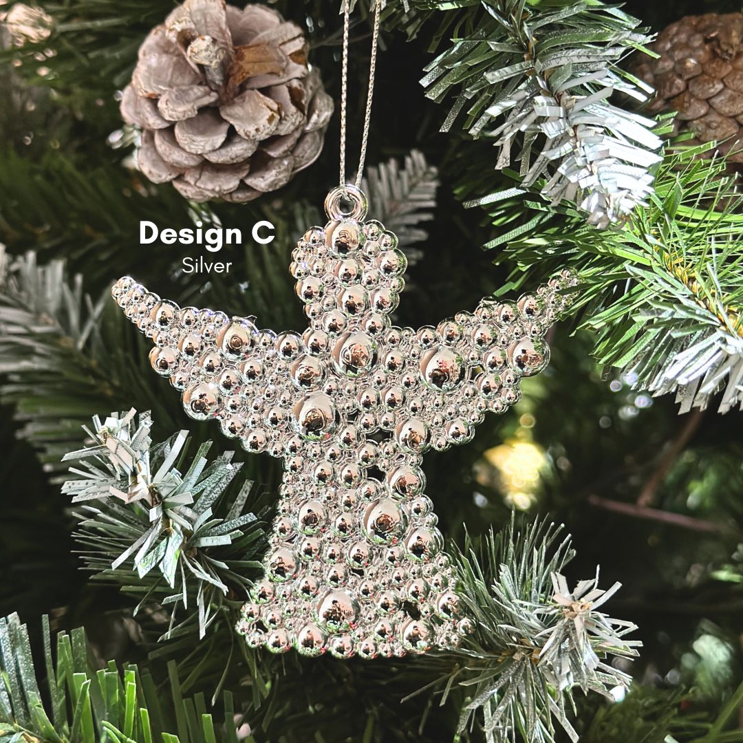 Chrome Silver Decorative Ornament (C)-Speckled Space