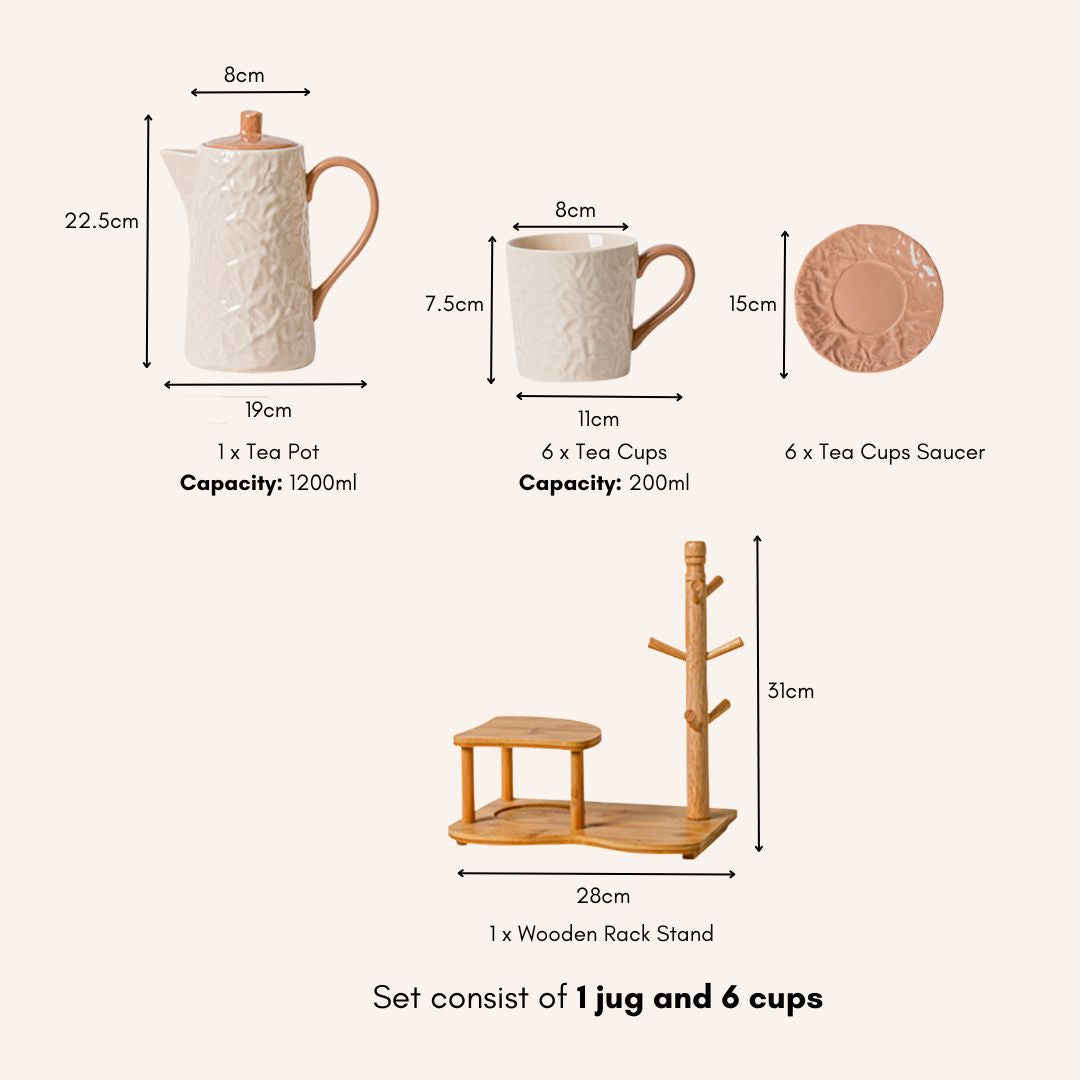 Collo Ceramic Teapot Set
