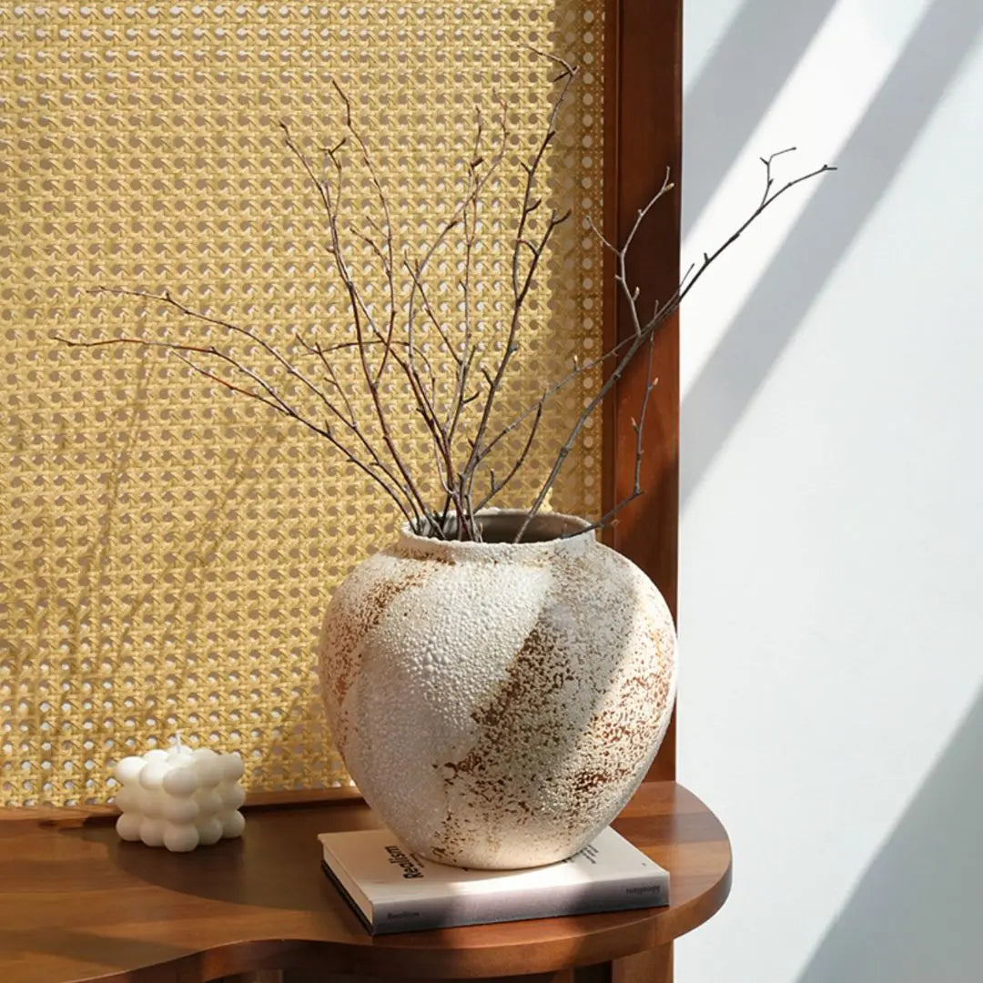 Currey Ceramic Decorative Vase-Speckled Space