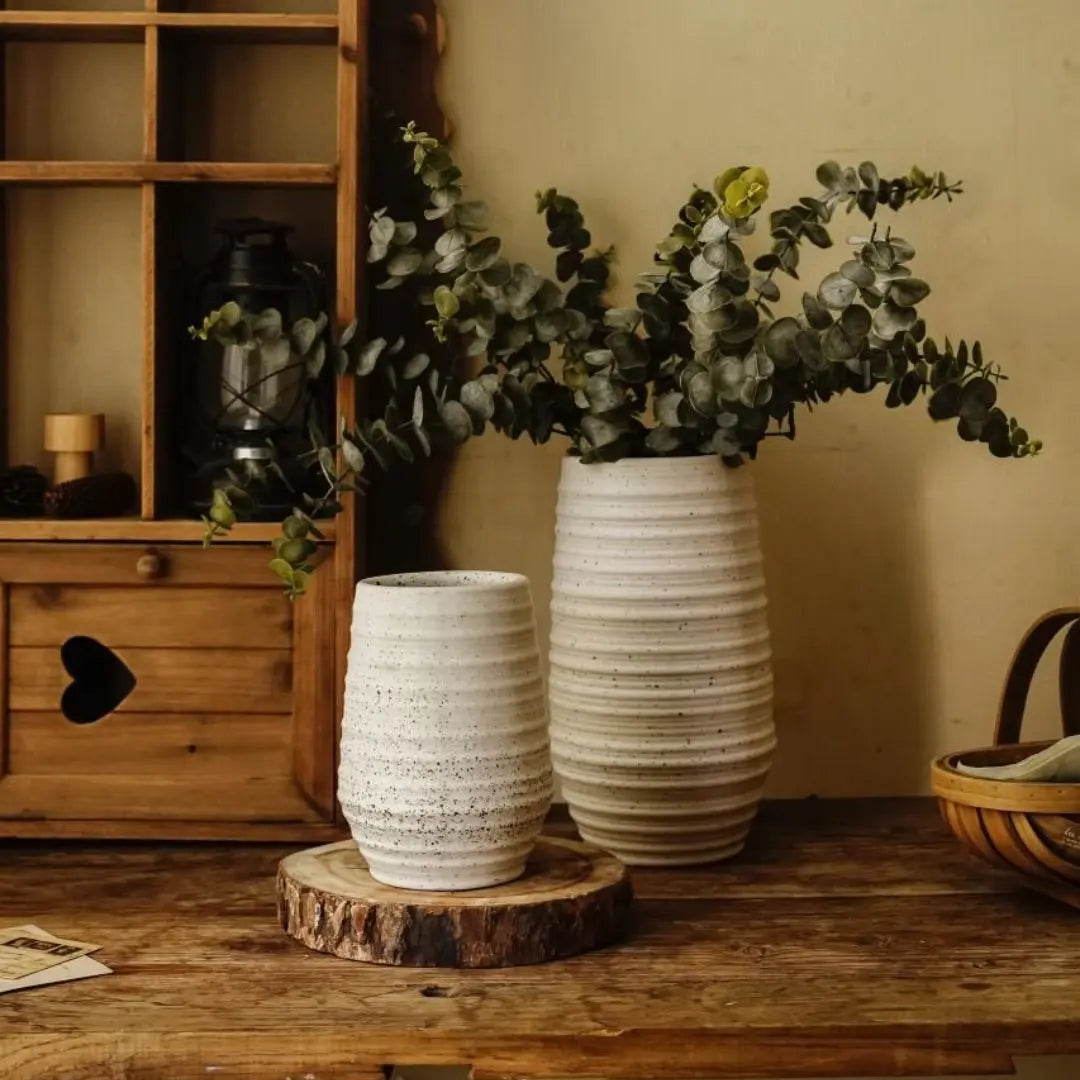 David Ceramic Decorative Vase-Speckled Space