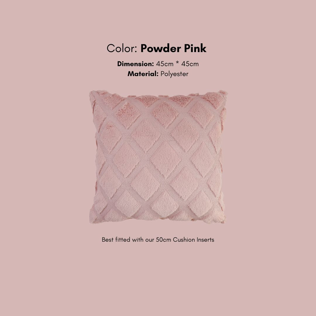 Diamonta Furry Cushion Cover