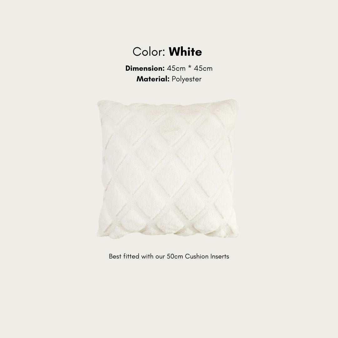 Diamonta Furry Cushion Cover