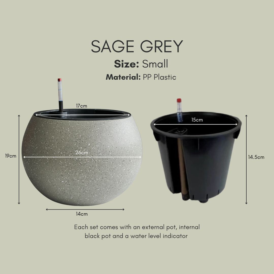 Domi Self-Watering PP Plastic Flower Pot