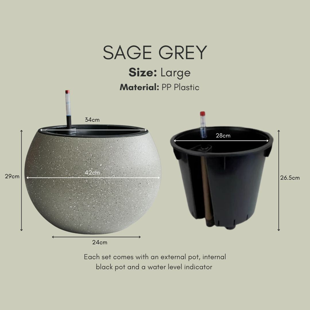 Domi Self-Watering PP Plastic Flower Pot