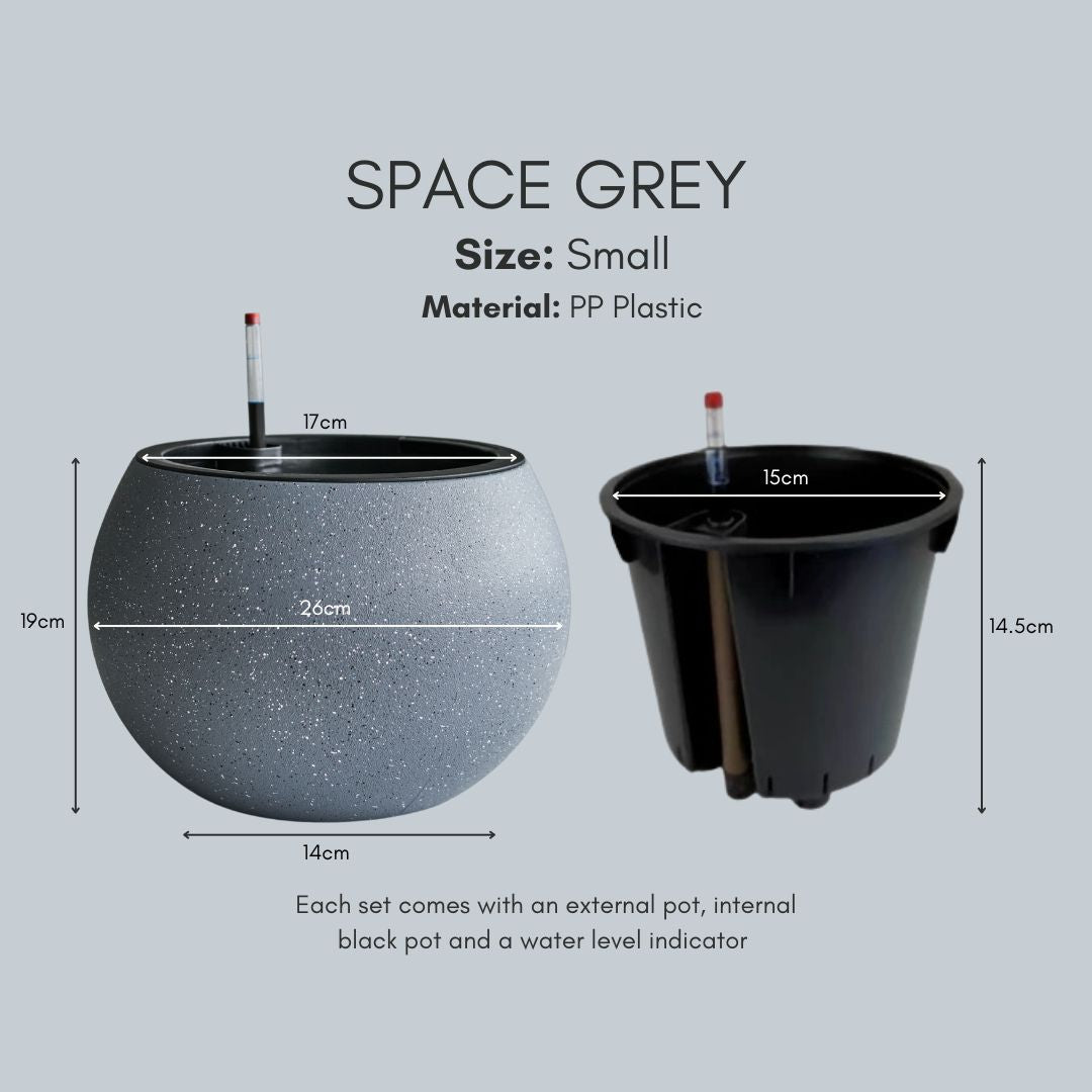 Domi Self-Watering PP Plastic Flower Pot