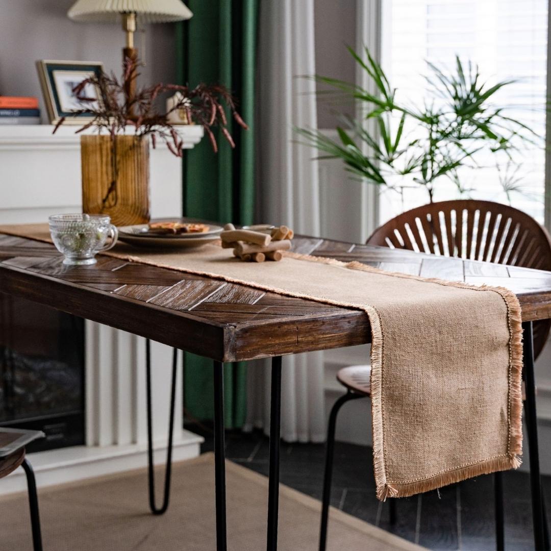 Furnuvo Cotton Linen Table Runner