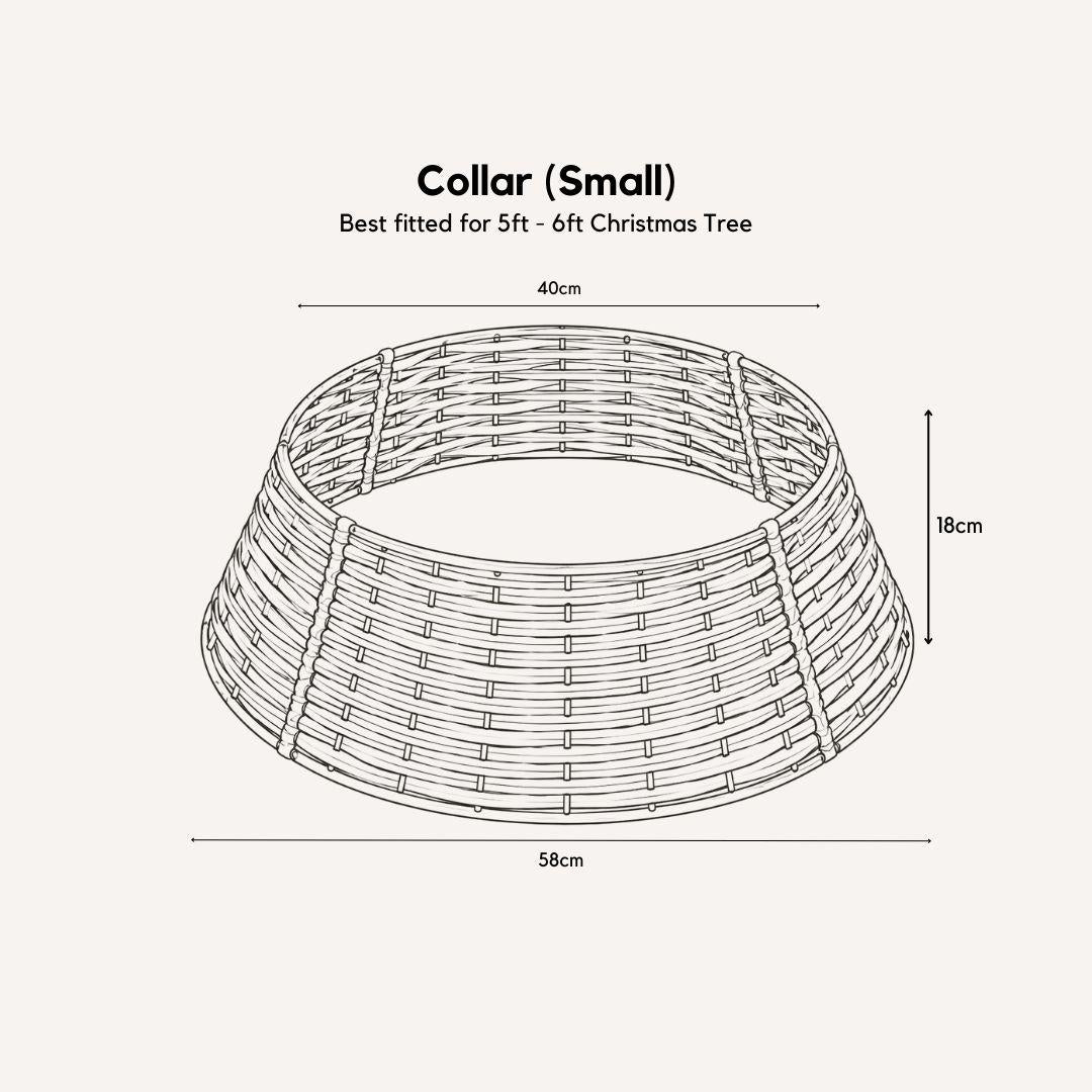 Grey Christmas Tree Collar