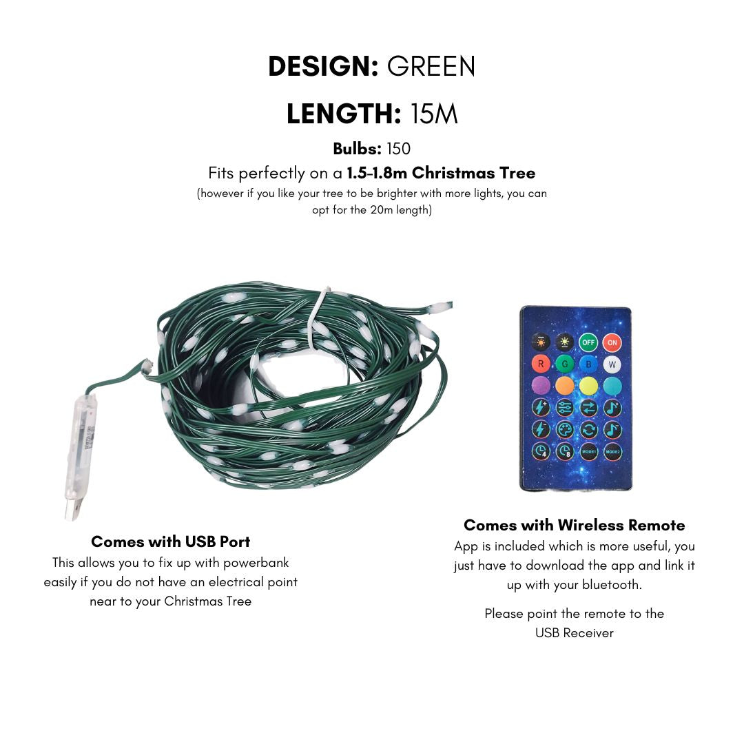 LED Christmas Tree RGB Lighting-Speckled Space