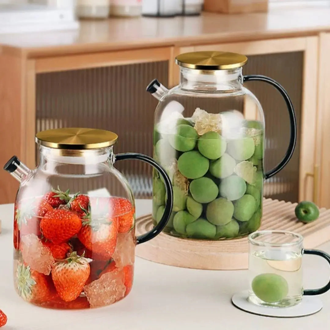Lana Borosilicate Glass Jug Set-Speckled Space