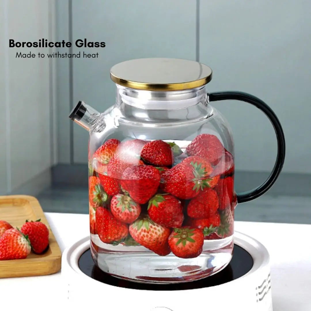 Lana Borosilicate Glass Jug Set-Speckled Space