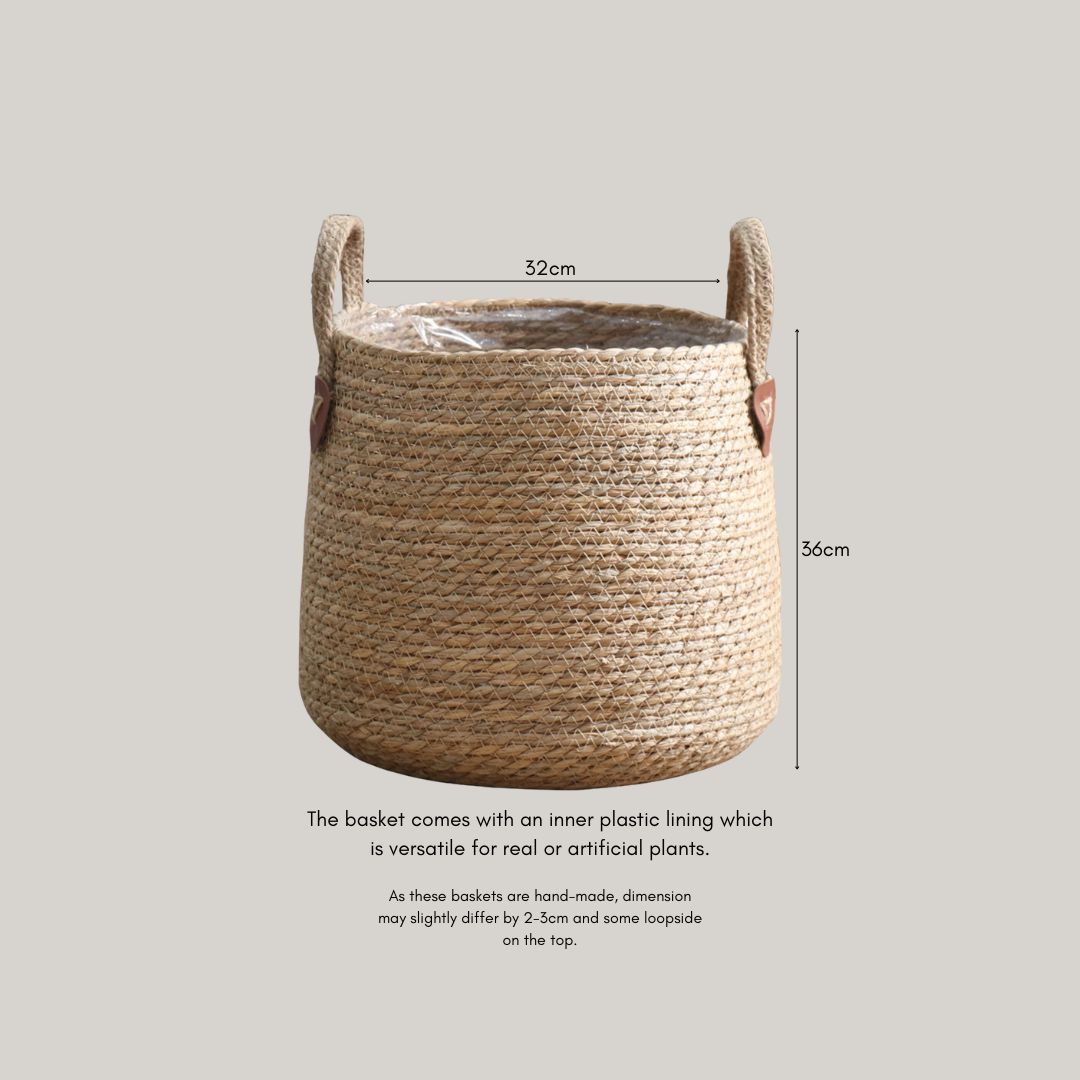 Nathan Hand Made Seagrass Woven Plant Basket