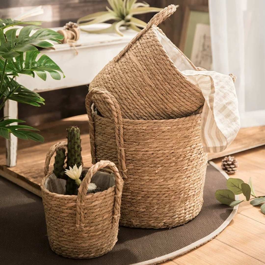 Norea Hand Made Seagrass Woven Plant Basket