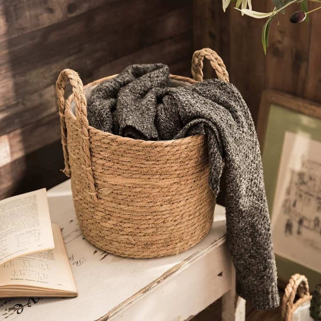 Norea Hand Made Seagrass Woven Plant Basket