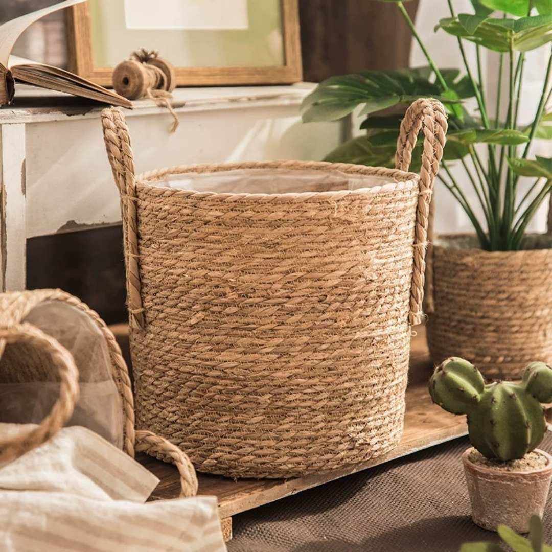 Norea Hand Made Seagrass Woven Plant Basket