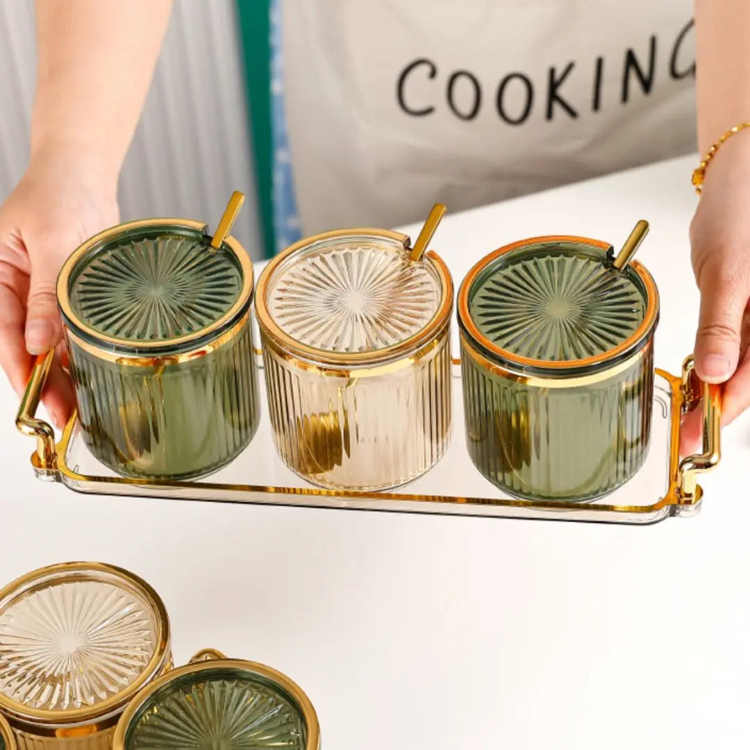 Perrin Condiment Set-Speckled Space