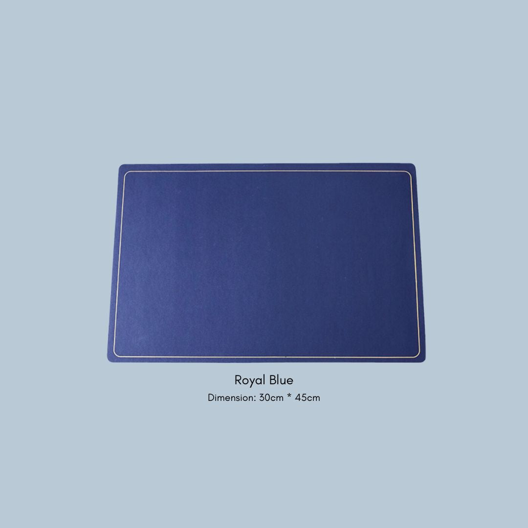 Plain PU Leather Rectangle Placemat