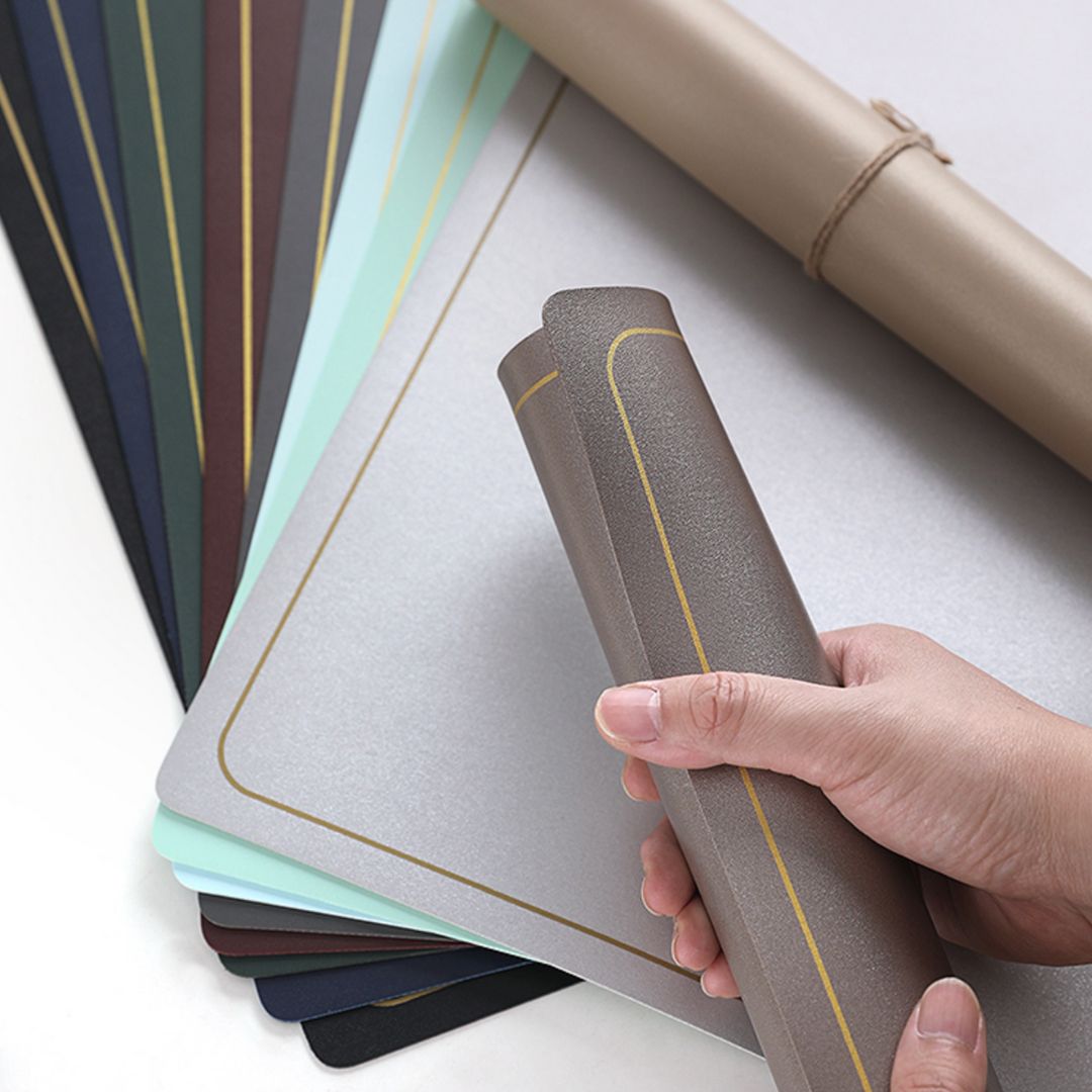 Plain PU Leather Rectangle Placemat