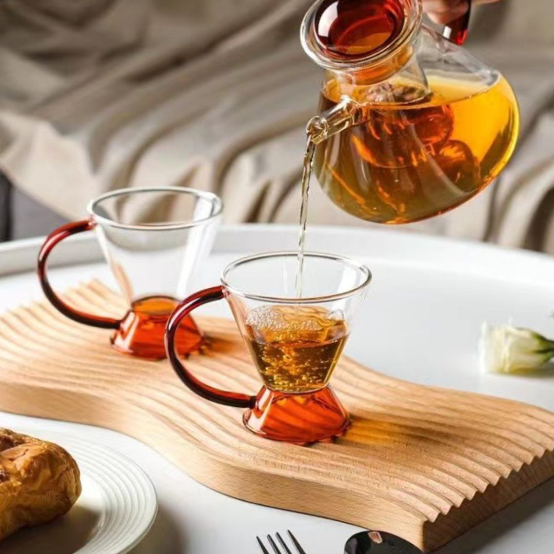 Tinea Borosilicate Glass Teapot Set