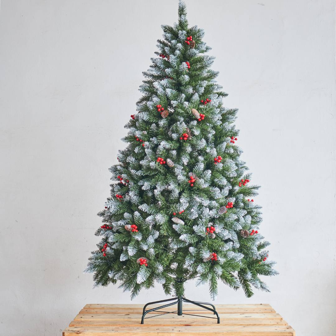 Tinker White Pine & Berry Faux Christmas Tree
