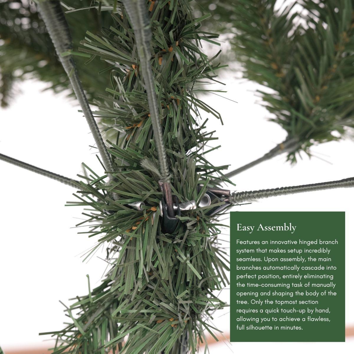 Easy Assembly of Christmas Tree with our Hinged Branch System