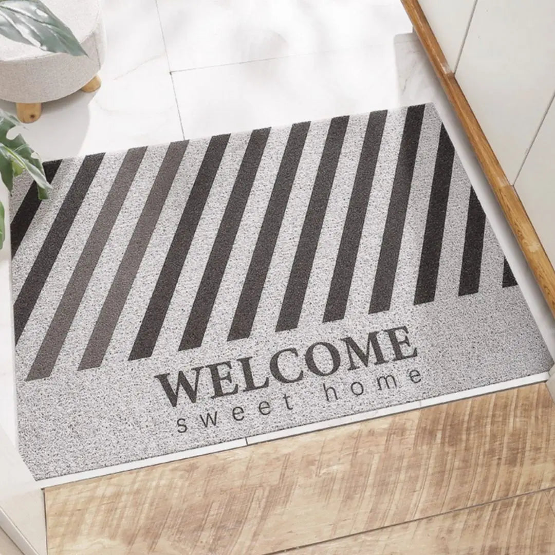 "Welcome Home" PVC Coil Door Mat-Speckled Space