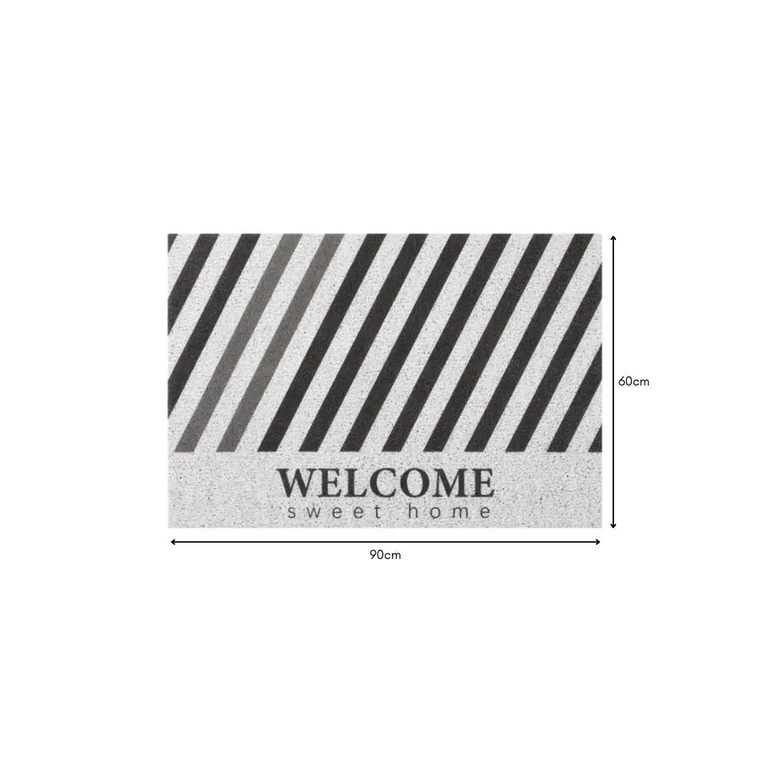 "Welcome Home" PVC Coil Door Mat-Speckled Space