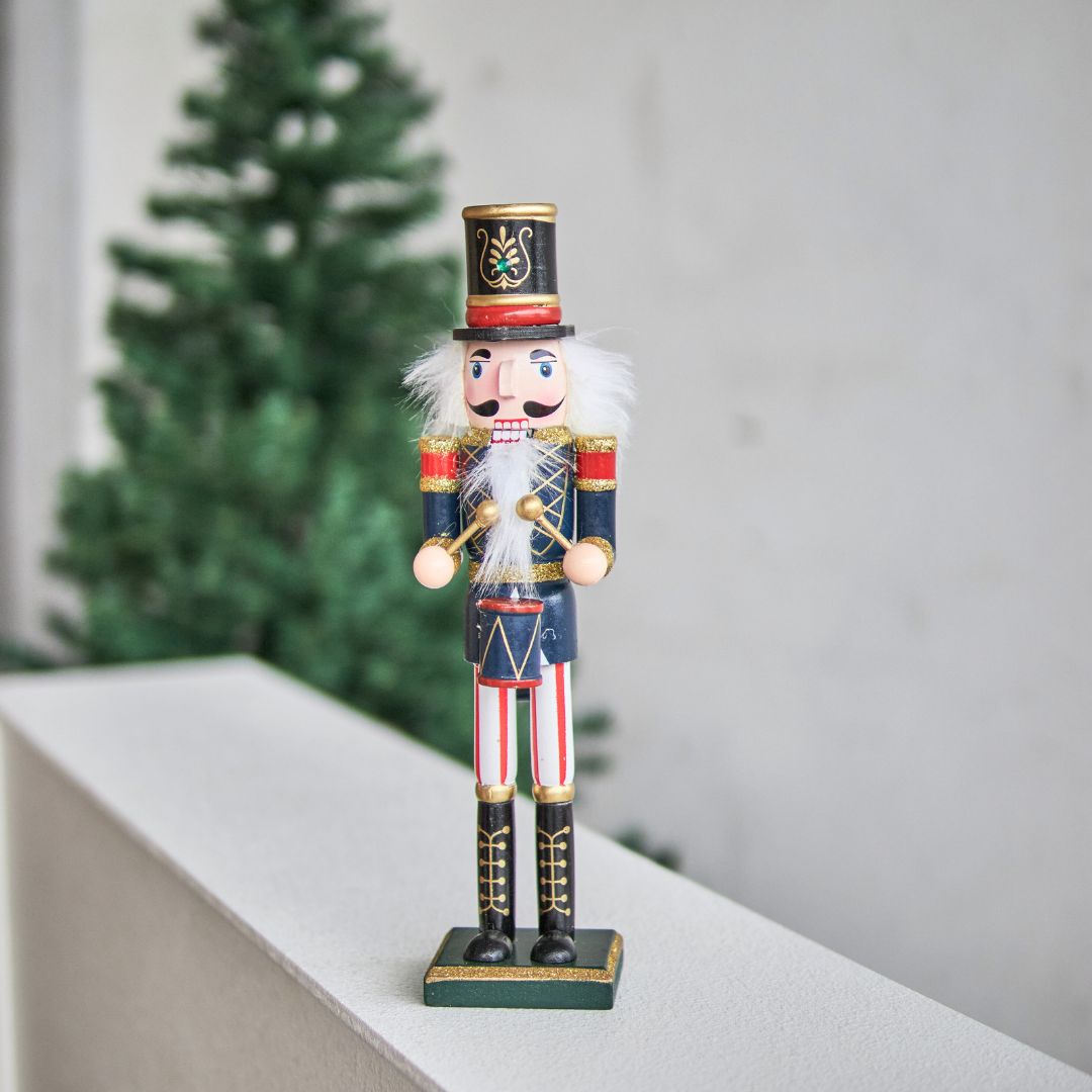 Christmas Wooden Nutcracker Decorative Figurine Design A